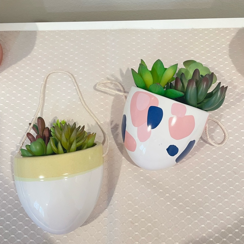 Faux Hanging Eucalyptus Plants